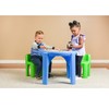 Little Tikes Bright 'n Bold Table & Chairs, Green/Blue, 24