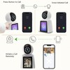 WAKADO 2K Video Call Security Camera Indoor, Nanny Monitor Pet Camera,Two-Way Video,One-Touch Phone Call,Security camerasEasy