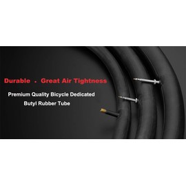 2-Pack 26x1.9/1.95/2.0/2.125 Bike Inner Tubes Presta Valve 48MM Plus 2 Bike Tire Strips 26" Bicycle Tubes Compatible with 26x1.9 26x1.95 26x2.0 26x2.125 Bike Tire Tubes