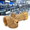 Nimomo Pipe Fitting, 5-Way Brass Pipe Fitting, G1 Thread Pipe