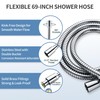 BRIGHT SHOWERS Stainless Steel Grab Bar Set – Includes Handheld