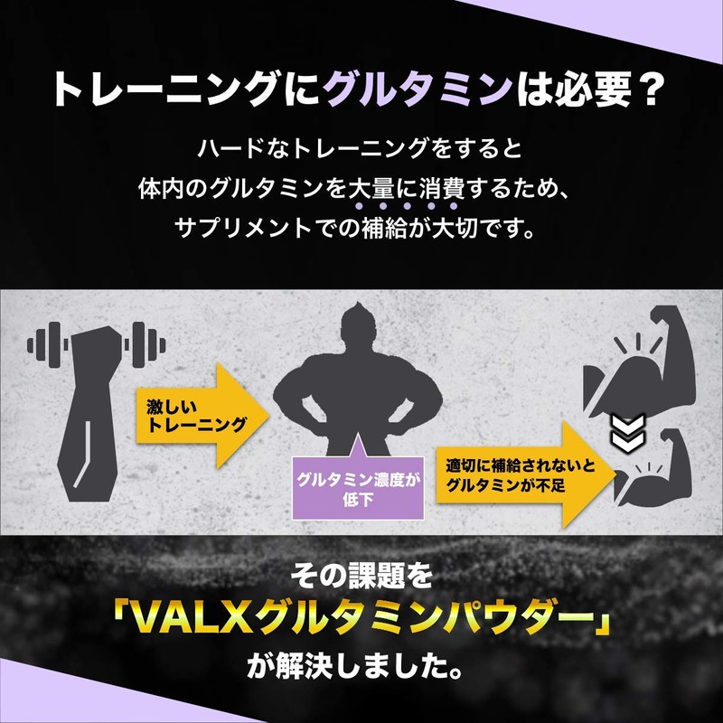 VALX（バルクス ）グルタミンパウダー by 山本義徳 200g L-グルタミン100%使用