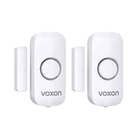 VOXON Door Alarm Window Alarm, Burglary Protection, Door Alarm Sensor, 2-in-1 Alarm and Doorbell, Wireless Home Security Alarm System for Home, Hotel, Swimming Pool, Garage (Pack of 2)