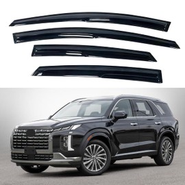 Immortal Group IG Window Visor for Hyundai Palisade 2020-2024, Rain Guard Tape-On Extra Durable Sun Wind Side Vent Window Deflector Mugen Style, 2020 2021 2022 2023 2024
