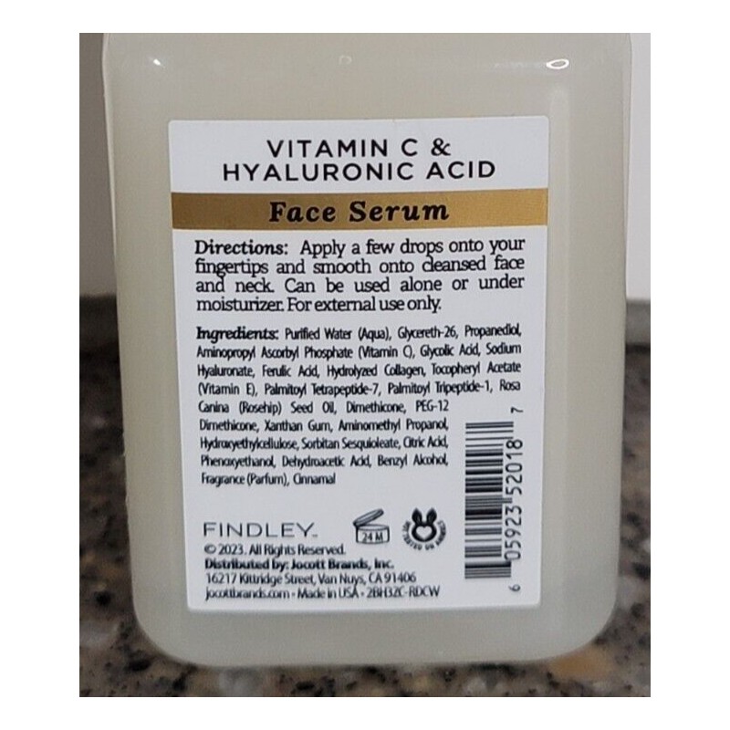 Findley New! Findley Vitamin C & Hyaluronic Acid Face Serum-2