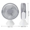 Mini Desk Fan with Hook USB Rechargeable 3 Speeds Wind