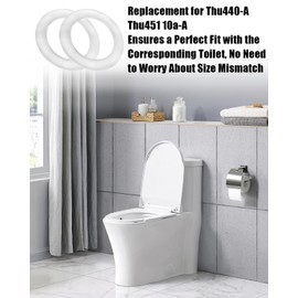 Toilet Seal Rings Fit For Toto Thu440-a Thu445 10a-a, Silicone Toilet Gasket Replace And Repair Parts 2.12'' Id / 3.14'' Od, Flush Valve Silicone Seal Gasket, 2 Pack