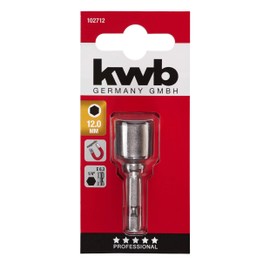KWB Socket Spanner 12 mm Inner Hexagonal 102712 (1/4 inch E6.3 Hex Shank Iso 1173, High Weriger); 0 W; 0 TQ60 Steel V