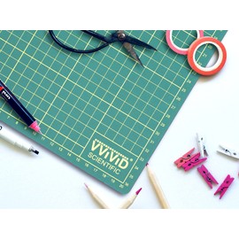 VViViD Rotary Cutting Mat 15” x 8.2” Inches, Self Healing, for Sewing, Crafting, Scrapbooking