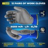 S&R Protective Gloves 12 Pairs with Nitrile Coating in XL/10,