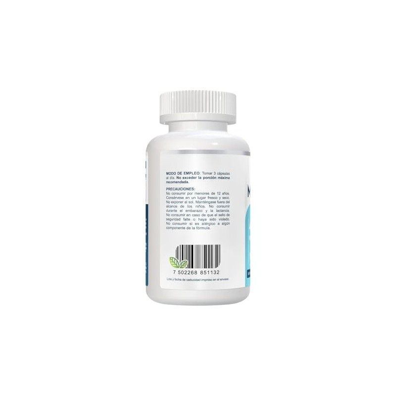 Citrato de Magnesio frasco con 60 capsulas de 800mg c/u
