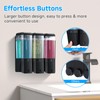 GlintGath Shower Dispenser 3 Chamber No Drill Wall Mounted Shampoo