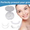Denture Teeth Temporary Fake Teeth Snap On Top and Bottom