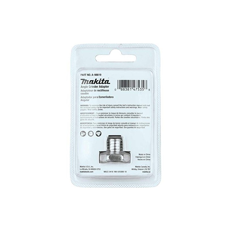 Makita A-98619 Angle Grinder Adapter, 5/8"-11 To M10 x 1.25