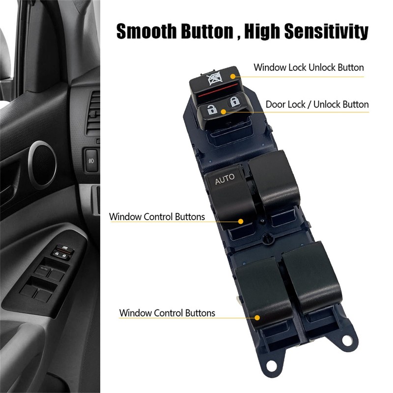 Meyffon Master Power Window Switch and Bezel Driver Side Compatible