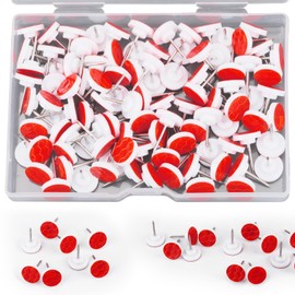 100pcs Reflective Trail Tacks, Bright Eyes Hunting Trail Markers Glow in The Dark Box Package Reflective Push Pins for Hunting Camping Hiking Survival Outdoors Accessories