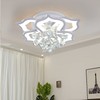 AHAWILL Modern Ceiling Light,Crystal Flush Mount LED Chandelier Ceiling Flower