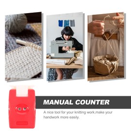 SEWACC Crochet Counter, Knitting Counter Colorful Knitting Stitch Counter Plastic Crochet Stitch Counter for Manual Knitting Tool