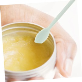 FOMIYES 1 Set Silicone Spatula Digging Spoon Silicone Makeup Spoon Hair Removal Spatula Sauce Scraper Makeup Spatula Lotion Bottle Scraper Beauty Spatula Portable Foundation