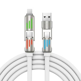 4-in-1 Mobile Phone Charging Cable (White, 4.11)