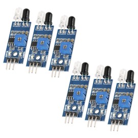 5pcs IR Infrared Obstacle IR Sensor, IR Proximity Sensor IR Infrared Sensor Module IR Infrared Obstacle Avoidance Sensor Module Reflective Photoelectric for Smart Car