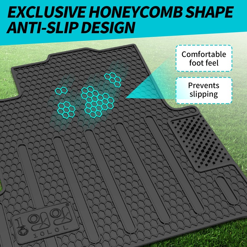 10L0L Golf Cart Floor Mat for EZGO RXV 2008-up, Full