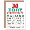 Christmas Eye Chart Funny Another Drink New Year Sealed Greeting