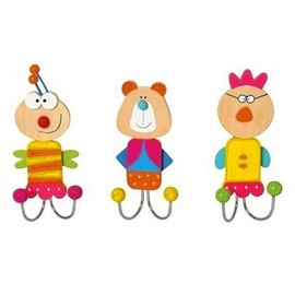 Inware – Patère, crochet mural, Patère, Lot de 3, motifs différents