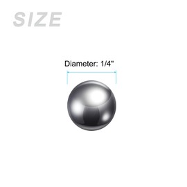 METALLIXITY Precision Balls G100 1/4" 25pcs, 420 Stainless Steel Bearing Balls Beads - for Industry Kit, Machinery, Automotive, and DIY