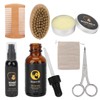7pcs Male Beard Care Grooming Kit Professional Beard Brush Comb