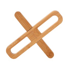YOSHIKI YK-ONS Bamboo Trivet, Stylish, Camping, Heat Resistant, Pot, Compact, 7.1 x 1.2 x 0.6 inches (18 x 3 x 1.5 cm), SDGs, Eco Material