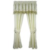 Today's Curtain Verona Reverse Embroidery Window Panel Pair and Tiebacks,