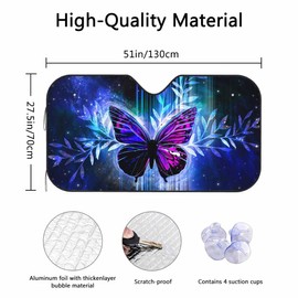 Butterfly Windshield Sun Shade for Car Car Window Shades Car Sun Shade Car Accessories Auto Car Sun Visor