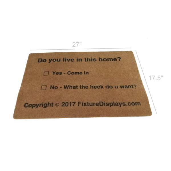 FixtureDisplays Do You Live in This Home Doormat Non Slip