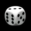Chessex CHX25601 Dice-Opaque: 12D6 White/Black Set, One Size, Multicolor