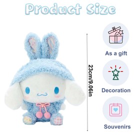 Ainvliya Cartoon Plush Toy Cinnam-roll Plush Toy Soft Toys 23 cm, Cute Stuffed Doll, Kawaii Animal Plush Doll for Babies, Stuffed Toy Cuddly Toy Birthday Gift for Boys and Girls