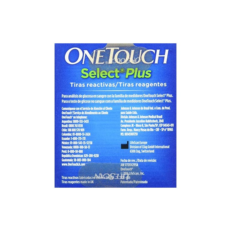 One T Select Plus Tiras Reactivas C50, Pack of 1