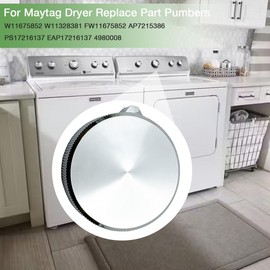 Ninayu W11675852 W11328381 Dryer Washer Timer Control Knob Compatible with Whirlpool Maytag MVW5430MW0 MGD4500MW0 MGD5030MW0 MGD6500MW0, Replace AP7215386 PS17216137 EAP17216137 W11675852 W11328381