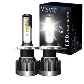 VISVIC Fit for Nissan Versa (2007-2020) 9003 High/Low Beam LED Headlight Bulbs, Super Bright CSP LED Headlights Conversion kit 20000LM, 400% Brightness 6500K Cool White Fast Installation, Pack of 2