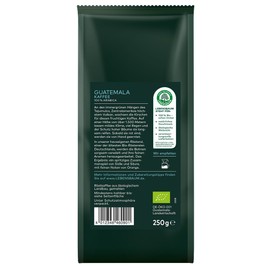 LEBENSBAUM Organic 3 x Guatemala Ground Coffee, Organic Roasted Coffee Made from 100% Arabica Beans, Mild Strong Flavour, Set of 3, 3 x 250 g
