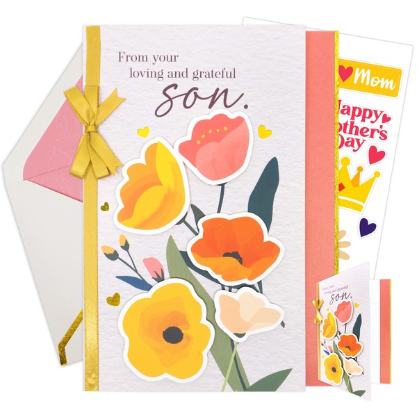 Decorably Gold-Foiled 5x7in Individual Happy Mothers Day From Son with