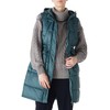 RISISSIDA Women Puffer Vest Long Puffy Quilted Hooded Jacket Fall