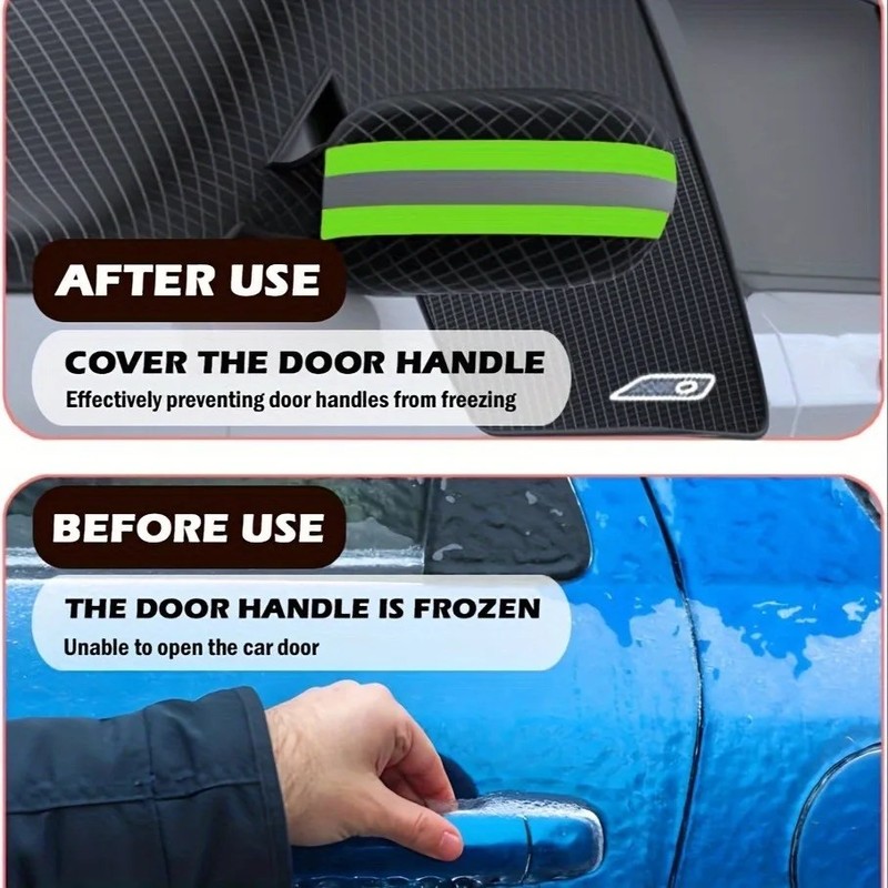 DrivePro Windshield Cover Snow – Magnetic Suction Anti-Frost Guard, Automobile