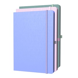 ONAVIA A4 Lined Journal Notebook, 8mm Ruled Notepad, Journaling for Writing, Work, School, Travel and Note Taking, Hardcover 160 Pages (80 Sheets) 8.27 x 11.6 inches, 3 Pack Multicolored