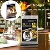 2Pcs Table Flip Menu Holder with 6 Pages Sleeve, 4"