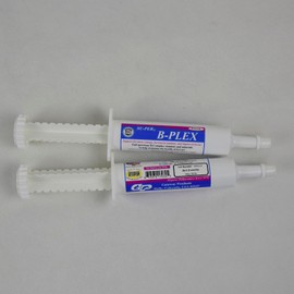 SU-PER B-Plex Equine Paste - Complete B-Complex Horse Vitamins and Minerals Supplement - Healthy Hooves, Red Blood Cells, Energy & Stamina Support, Horse Calming Paste - 30cc Syringe (2 Pack)