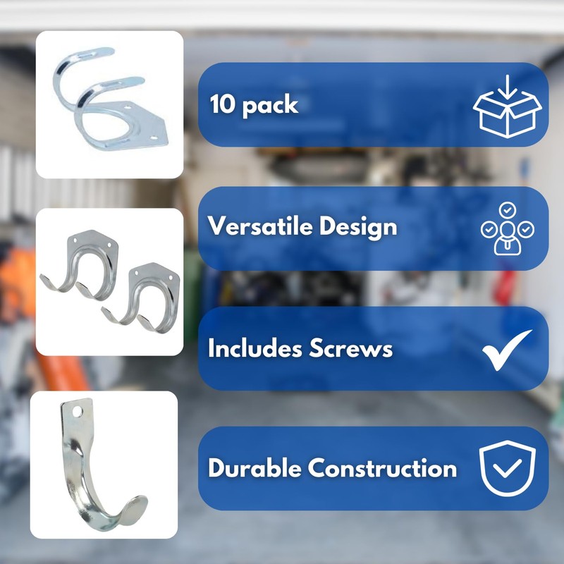 Marco Paul 10pc Metal Hooks for Hanging Heavy Duty Garden