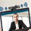 2K 30fps Webcam with Mic and Speaker, Auto Focusing Streaming