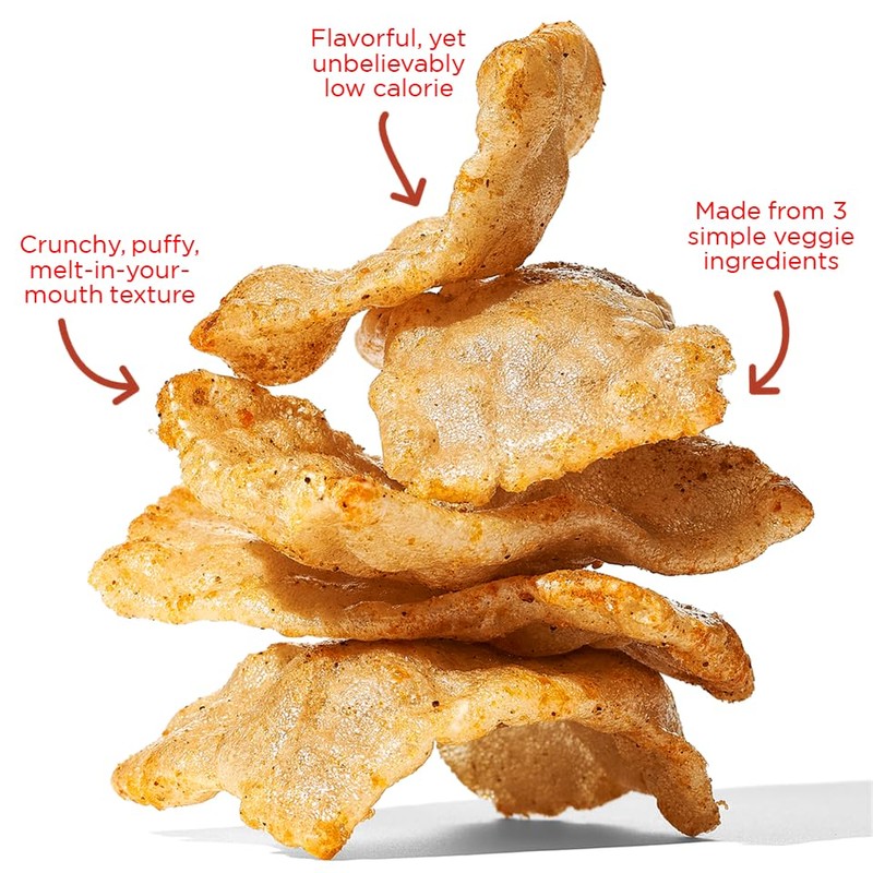SNACKLINS Plant Based Crisps Barbeque Flavor cracklins - Gluten Free,