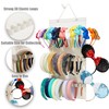 HUHYNN Hanging Headband Organizer with 30 Elastic Loops for Women